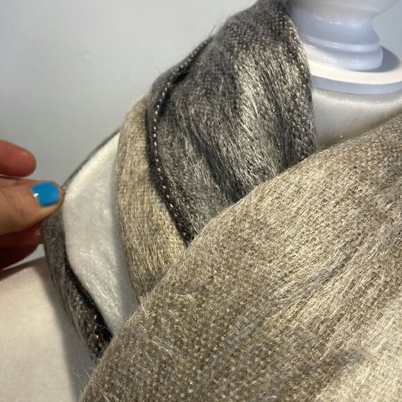 Boho Oversized Scarf color block soft - Picture 4 of 5